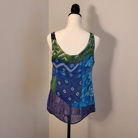 Chiffon Double Layer Hem Blouse - Picture 3 of 7